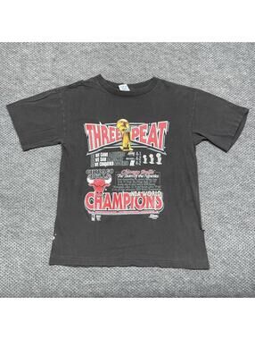 Vintage 1993 Salem Chicago Bulls NBA Champions 3-Peat T-Shirt Medium RARE MENS